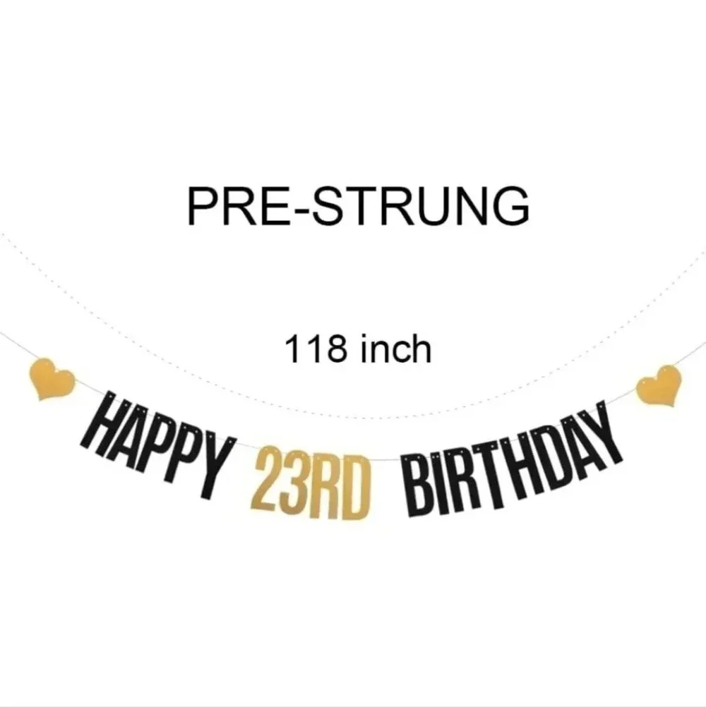 Happy 23rd Birthday Banner